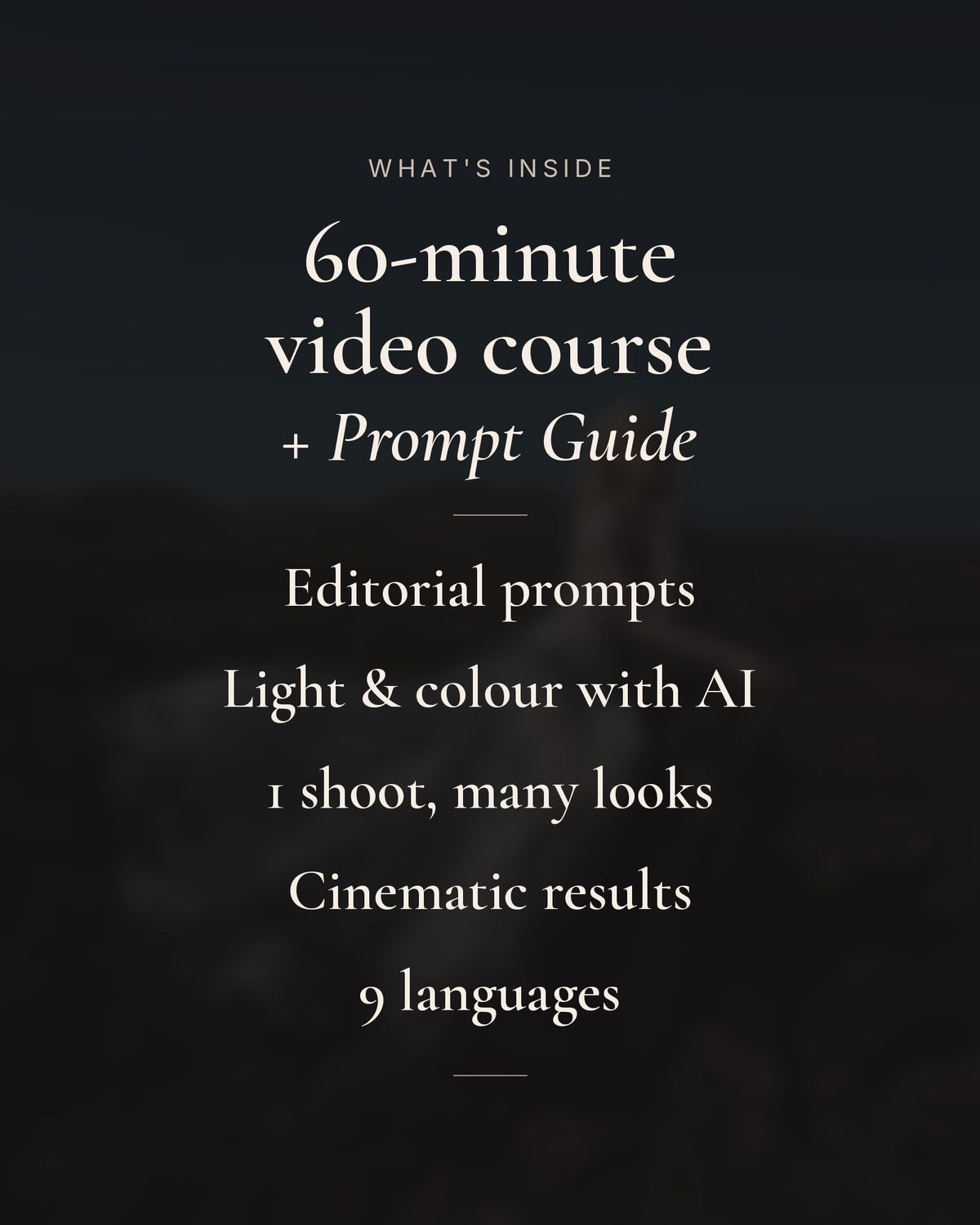 AI Photography Image Course
