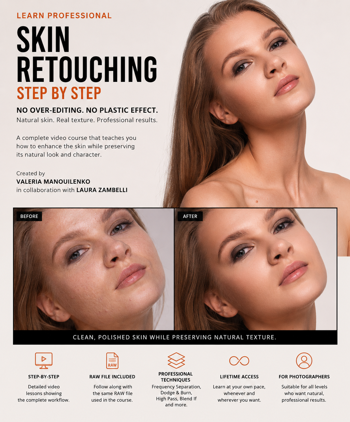 Skin Retouch Course — Professional Portrait Retouching in Photoshop